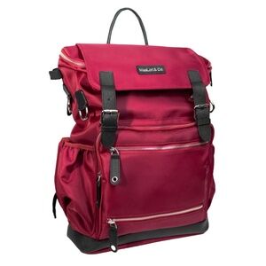MaeLort & Co Equestrian Ring 1 Backpack Beautiful Rich Burgundy Color Never Used